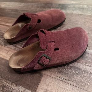 Birkenstock suede clog